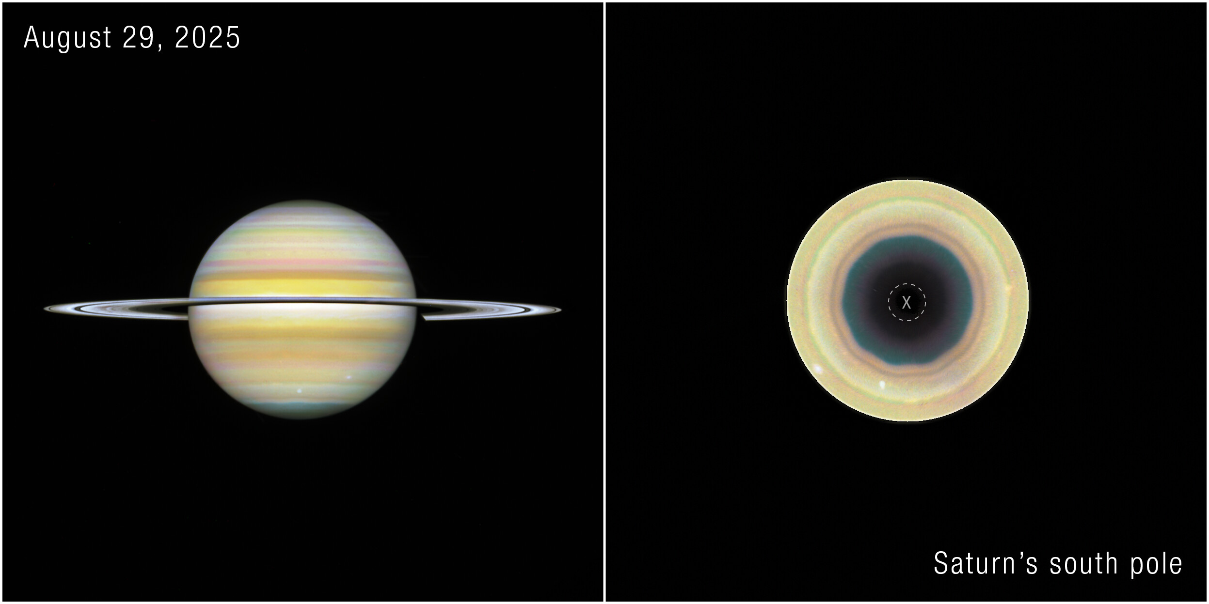 Hubble found a 10-sided wave on Saturn’s south pole